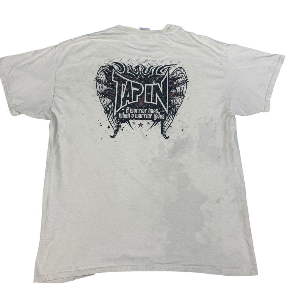 y2k 2000s Tapout style "Tap In" tshirt large gildan emo grunge thrashed skater